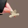 Presilha de Cabelo Pequena de Coelho com Pérolas para Período de Transição de Cabelo Curto, Acessório de Cabelo Meio Preso para Mulheres, Prendedor de Cabelo Tipo Pinça Tubarão