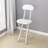 Suministro Directo de Fábrica Silla Plegable Silla de Comedor para el Hogar Silla Sencilla Silla de Ocio con Respaldo Taburete Silla Taburete Redondo Portátil para Adultos