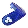 Caja de medicamentos transparente de tres colores separador de pastillas para personas mayores conveniente portátil caja de medicamentos de viaje LOGOTIPO imprimible