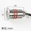 Luz Subterrânea LED Embutida 1 Watt à Prova d'Água para Exterior Luz Estrela Aço Inoxidável Holofote de Piso à Prova d'Água para Exterior Baixa Tensão 12