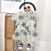 Conjunto de Camisa de Verano Tie-Dye para Niños Estampado Completo Estilo Hong Kong Moda Trendy para Niños Estilo Coreano Manga Corta