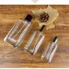 Frasco de perfume de vidro transparente de 50ml frasco spray de pressão tipo baioneta cosméticos viagem alta qualidade portátil sub-frasco frasco vazio