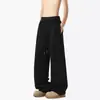 Pantalones de Chándal Scimitar de High Street Americano para Hombre y Mujer, Marca de Tendencia Otoñal, Pantalones de Chándal de Pierna Ancha con Empalmes, Pantalones Rectos Casuales Sueltos Pesados