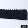 2.5-5CM Color Engrosado Patrón de Tanque Borde de Media Luna Alta Elasticidad Cintura de Pantalones Banda Elástica Micro Elástico Material de Zapato sin Lanzadera Goma