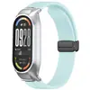 Adequado para capa metálica e pulseira de silicone Xiaomi Mi Band 10, pulseira de silicone com fecho magnético dobrável Xiaomi Mi Band 89nfc