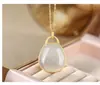Nova Jade não-matéria marca prata ouro Palace Museum novo estilo antigo das mulheres pingente estilo simples moda clássico all-match