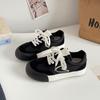 Zapatos de Pan Populares, Zapatos Blancos para Mujer, Estilo Hong Kong Primavera y Otoño 2025, Zapatos Versátiles Chic, Tenis Versátiles, Casual 6683