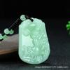 Collar de jade de imitación del zodíaco de alta calidad para hombres y mujeres, colgante de calcedonia de color claro, venta al por mayor de fábrica.
