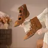 Sandálias Romanas Vintage com Franjas para Mulheres 2026 Novo Verão Bico Fino Vazado Design Único Sandálias Ocidentais que Aumentam a Altura