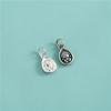 Acessórios de Prata Esterlina S925 Estilo Chinês Pingente de Buda Xiaomizu Pingente de Buda Sorridente Pulseira de Corda Trançada DIY Pingente de Pulseira Pingente