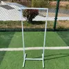 Nueva pantalla de hierro para bodas con marco rectangular, soporte de fondo para decoración de bodas, soporte de arco con marco cuadrado geométrico, portal de flores