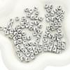 Cuentas acrílicas del alfabeto inglés, cuentas cuadradas, cuentas planas, cuentas redondas, accesorios de bricolaje hechos a mano, cuentas para pulseras, cuentas de mano.