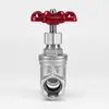 Válvula de compuerta de acero inoxidable 201/304 Z15W-16P, roscada, 1 pulgada, 6 puntos, dn50/roscada, para agua del grifo, aceite, interruptor
