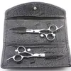Tijeras de Peluquería de 6.0 pulgadas con Cola Inclinada, Tijeras Planas, Set de Tijeras Entresacadoras, Tijeras Planas + Tijeras Entresacadoras + Estuche, Logo Personalizable