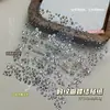Pegatinas para Uñas Estampado de Leopardo Lazo en Relieve Tridimensional Lazo de Leopardo Maillard Pegatinas para Uñas Accesorios para Uñas