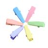 Clip de pato de superficie brillante de 2.4 cm, galvanizado, color caramelo, pinza para flequillo sin costuras, pinza para el pelo de niños, precio de fábrica, venta al por mayor