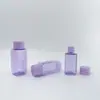 Botella cuadrada PET de pequeña capacidad 40/50/60ML, diámetro de 20 mm, botella de plástico para muestras de agua, loción, hidrosol y esencia