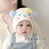 Gorro para Bebé Primavera y Otoño Lindo Gorro con Protección para las Orejas para Bebés Niños y Niñas para Proteger la Fontanela Meses Pequeños Cortavientos Cálido Gorro para la Cabeza Invierno