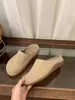 Sandálias Birkenstock Genuínas de Couro com Solado Grosso, Chinelos Meia-Bota com Proteção para os Dedos, Sapatos Femininos para Usar na Rua, Versáteis Chinelos Meia-Bota Birkenstock Primavera e Outono 2025