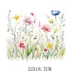 Pegatinas de Transferencia de Calor de Flores Silvestres Acuarela de Fábrica Patrones Impresos Pegatinas de Transferencia de Calor para Ropa Pegatinas de Transferencia de Calor Impresas Offset