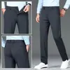 Pantalones casuales de invierno de alta gama para hombre, 2026, corte recto holgado, pantalones de vestir, resistentes a las arrugas, pantalones largos