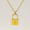 Amazon Europeo y Americano Diseño Personalizado Transfronterizo Collar con Letra del Alfabeto Inglés 26 Colgante de Candado Collar Joyería para Mujer