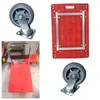 Carretilla de mano de plataforma de cuatro ruedas, carrito pequeño, carrito de entrega plegable, carretilla de mano silenciosa anti-colisión de cuatro ruedas