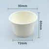Caixa de Embalagem de Papel Kraft para Balde de Sopa, Redonda com Tampa, Recipiente Descartável para Sopa, Tigela de Sopa, Sopa Doce, Sopa Picante, Balde de Mingau, Caixa para Refeição para Levar
