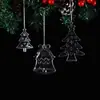 Colgante Decoración Navideña Cristal Alta Transparencia Cisne Decoración Colgante Árbol de Navidad Accesorios Decorativos Creación de Atmósfera Navideña