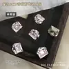 Decorações de Nail Art de Cristal K9 Rosa Rosa, Diamante Empilhado Brilhante Sem Base, Formato de Ovo de Pombo, Quadrado Gordo de Ângulo Reto com Bola de Diamante Acabada