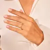 Anel Rosa da Moda Quente Transfronteiriço Anel de Dedo Indicador Estilo Frio Anel de Aço Titânio Simples da Moda Europeia e Americana para Mulheres Celebridade da Internet Tendência