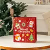 Bolsa de Presente para Festa de Natal Criativa Fofa Natal Espessada Cartão Rígido Bolsa de Armazenamento Bolsa de Papel Bolsa Tote para Presente