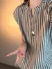 Chaleco de Espiga Estilo Americano con Cuello en V para Hombres y Mujeres, Camiseta Deportiva de Verano sin Mangas para Fitness, Corte Limpio de Manga Corta de Peso Pesado