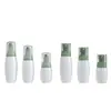 Garrafa de Espuma para Loção Oval Branca Personalizada de 40ml/60ml/80ml para Cuidados Pessoais Frasco de Loção Mousse de Limpeza Facial Reembalado