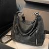 Bolsa Grande Capacidade Transfronteiriça para Mulheres, Nova Bolsa Transversal Estilo Comércio Exterior, Textura de Nicho, Bolsa de Ombro para Estudantes Universitários, Bolsa Tote para o Dia a Dia