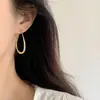 Brincos Ovais em Forma de Gota d'Água, Simples e Elegantes, Novo Estilo, Design Exagerado de Nicho, Brincos de Alta Qualidade para Mulheres, Brincos Grandes Emagrecedores