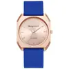 Reloj de Cuarzo con Correa de Silicona, Forma Cuadrada, Estilo Sencillo de Nicho, Reloj para Mujer, Regalo de Alto Valor para Estudiantes