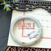 Um Item, Uma FotoJadite Grau A Textura Fina, Úmido e Semelhante à Água, Jade Vermelho com Pontos Dourados, Pulseira Bolo de Osmanthus, Tamanho 52 a 60