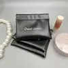 Pulsera Wenwan de Nogal Bolsa con Cierre de Cuero Bolsa para Empaque de Joyería Bolsa de Almacenamiento para Base de Maquillaje en Cojín Personalizada en Múltiples Especificaciones