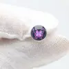 Piercing para Lengua F136 Titanio con Goteo de Aceite Degradado, Piercing para Labio de Titanio G23 con Diseño de Nicho, Piercing para Lengua con Accesorios de Espiral Interno Estilo Ins