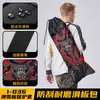 Bolsa de almacenamiento para patineta, tela Oxford impermeable, bandolera de un hombro, doble cara, cierre de cordón, mochila para patineta con estampado estilo chino