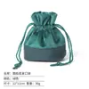 Bolsa de terciopelo con cordón de cuero inferior bolsa de terciopelo bolsa para joyas caja de almacenamiento para anillos colgantes collares accesorios de bolsa bolsa de terciopelo bolsa pequeña de tela