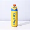Garrafa de água esportiva dupla com alça, altamente atraente, grande capacidade, portátil para uso ao ar livre, adequada para carro e ciclismo, copo térmico de viagem atacado