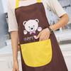 Venta Directa de Fábrica Delantal Lindo de Oso de Dibujos Animados para Pareja Estilo Halter Cuello Resistente a Manchas de Aceite Ropa de Trabajo para Cafetería Regalo