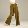 Pantalones de Danza para Mujer Modernos de Verano Estilo Nuevo Práctica Corporales Sueltos Rectos Danza Clásica China Rendimiento Pantalones de Pierna Ancha