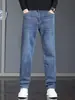 Jeans para hombre de comercio exterior transfronterizo 2026 primavera y otoño nuevos pantalones rectos elásticos estilo coreano modernos versátiles casuales