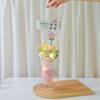 Atacado de Fábrica Dia dos Namorados Buquês de Flores de Tricô, Flores Pompons de Presente, Presentes de Tricô Feitos à Mão, Buquês de Flores de Tricô Prontos para Segurar