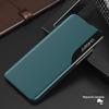 Adequado para Capa de Celular Samsung S26Ultra Capa Flip de Couro com Janela Lateral S25Fe Suporte Magnético 23S24 Anti-Queda Proteção Completa para Homens
