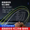 Balsa DIY Vara leve Vara rochosa Vara sólida transparente Diâmetro yuan ligeiramente 5,5 mm Vara de pesca leve Encaixável Equipamento de pesca modificado Fibra de vidro ligeiramente