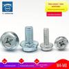 Parafusos de Flange Cruzada de Aço Carbono/Parafusos de Motocicleta Acolchoados Antiderrapantes Hexagonais Externos Parafusos de Flange M4M5M6M8